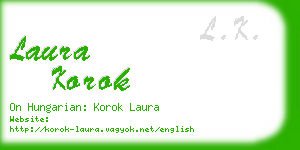 laura korok business card